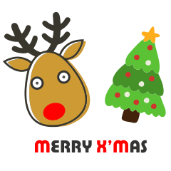 [LINEスタンプ] Xmas Deer