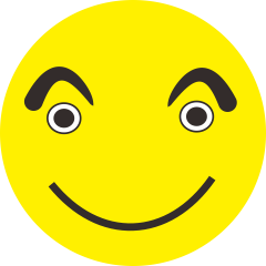 [LINEスタンプ] SMILEY THICK EYEBROWS