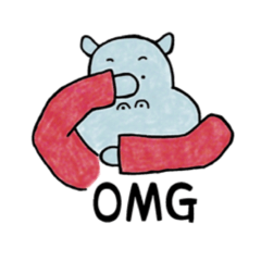 [LINEスタンプ] hippo stickers 1