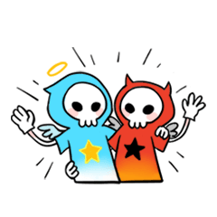 [LINEスタンプ] Drifting Twins