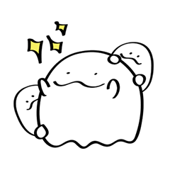[LINEスタンプ] I'm a horrible ghost