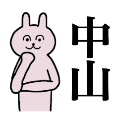 [LINEスタンプ] 中山さん 名字スタンプ