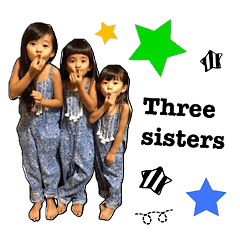 [LINEスタンプ] Three sisters's sticker