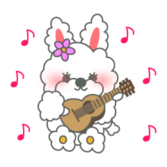 [LINEスタンプ] もふもふうさぎ 1