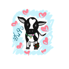 [LINEスタンプ] CHUEN-JAI/little cow
