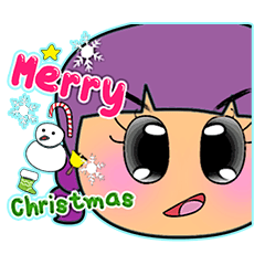 [LINEスタンプ] Maruko Nana.17 Merry Christmas.