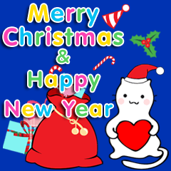 [LINEスタンプ] Merry Christmas with cute cat