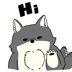 [LINEスタンプ] Wolf's daily life