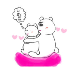 [LINEスタンプ] 濃い恋クマたんのLOVE