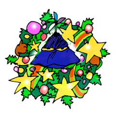 [LINEスタンプ] Black Christmas