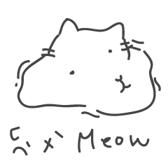 [LINEスタンプ] good-for-nothing-meow