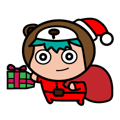 [LINEスタンプ] ベビーベア毎日-X'mas