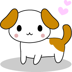 [LINEスタンプ] かわいい子犬「ワンコ」の日記
