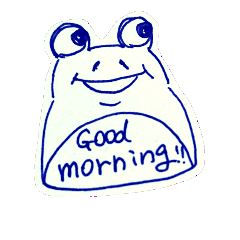 [LINEスタンプ] メモ程度のカエルさん