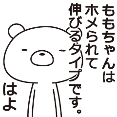 [LINEスタンプ] 中の人は「ももちゃん」【名前スタンプ】