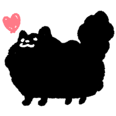 [LINEスタンプ] 黒ぽめ