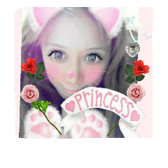 [LINEスタンプ] 姫にゃにゃん