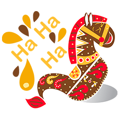 [LINEスタンプ] si Jak - Jaran Kepang