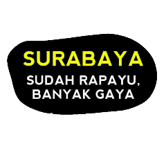 [LINEスタンプ] Kepanjangan kota di indonesia