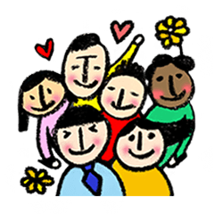 [LINEスタンプ] I just hope we're all happy