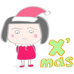 [LINEスタンプ] Miss Hole -Merry Christmas to you