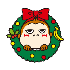 [LINEスタンプ] hito-koto もんチュークリスマス日本語の画像（メイン）