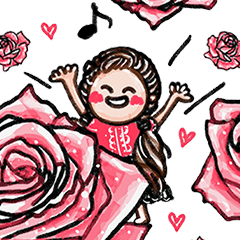 [LINEスタンプ] Life Graffiti 9 (The litte girl)の画像（メイン）