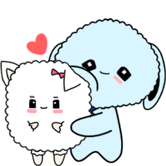 [LINEスタンプ] A cute couple, Beom-kki ＆ Yang-nyang