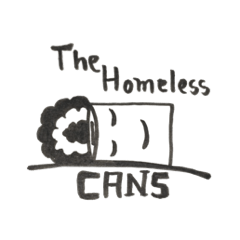 [LINEスタンプ] The Homeless Cans Black and White