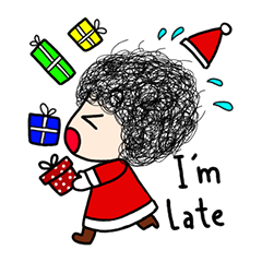 [LINEスタンプ] The Curl ＆ Xmas