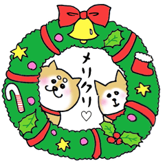 [LINEスタンプ] 柴犬の大和と鈴のクリスマススタンプ