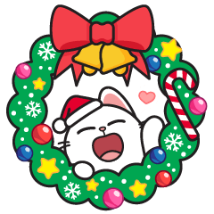 [LINEスタンプ] HyperCat : Christmas Joy！