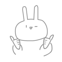 [LINEスタンプ] ざつうさぎ