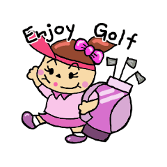 [LINEスタンプ] ゴルフ女子の画像（メイン）