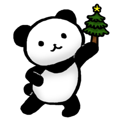 [LINEスタンプ] パンダのクリスマスの画像（メイン）