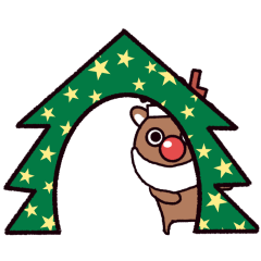 [LINEスタンプ] クリスマスが楽しみなトナカイのスタンプ