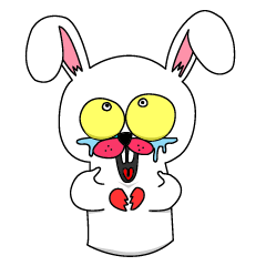 [LINEスタンプ] Bunny B Crazy