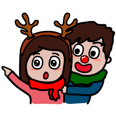 [LINEスタンプ] Siblings X Christmas series