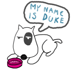 [LINEスタンプ] Duke Bull Terrier