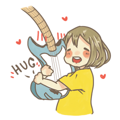 [LINEスタンプ] Gaby ＆ Fenderの画像（メイン）