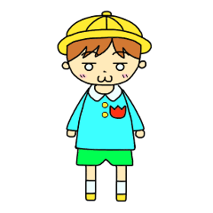 [LINEスタンプ] 園児 ろくぽん