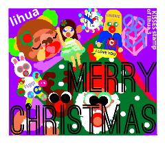 [LINEスタンプ] CHRISTMAS stamp of lihua