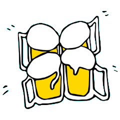 [LINEスタンプ] 乾杯！