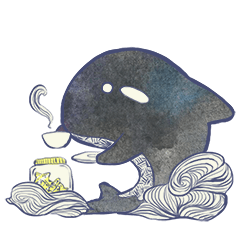 [LINEスタンプ] Okla: The Space Orca