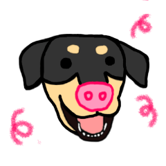 [LINEスタンプ] Mix dog kanji