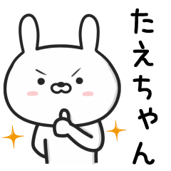 [LINEスタンプ] 【たえちゃん】が使ううさぎ