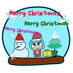 [LINEスタンプ] Shiro.V17 Merry Christmas