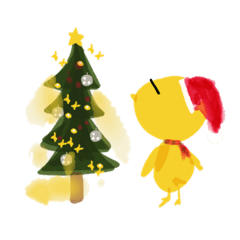 [LINEスタンプ] ぴよのクリスマス