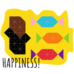 [LINEスタンプ] THE LIFE OF A CALFLOWER (happiness)