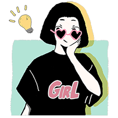 [LINEスタンプ] TisS Gril